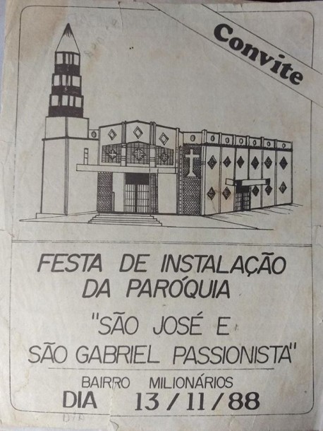 Festa de Instalação da Paroquia São José e São Gabriel Passionista